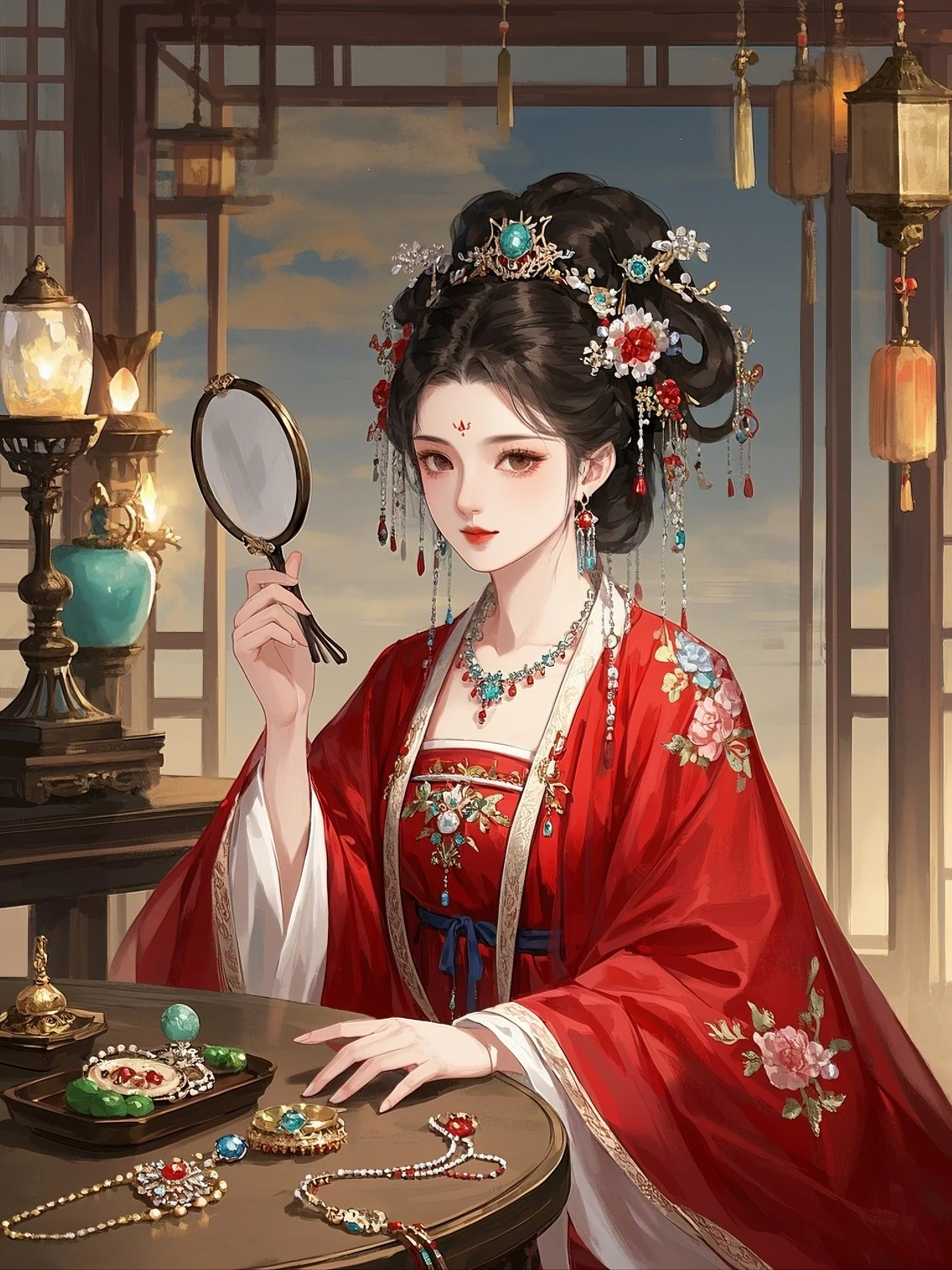 她不像烟火绚丽